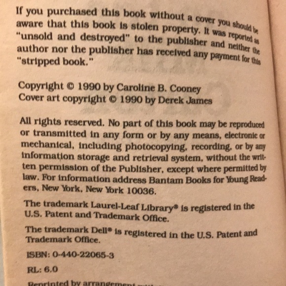 The Face on the Milk Carton- Caroline B. Cooney - Picture 3 of 3